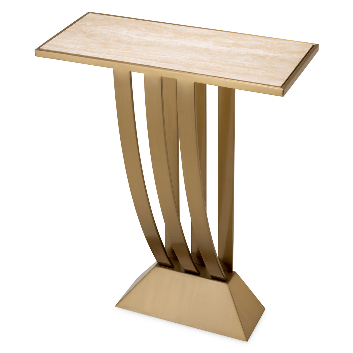 Beau Deco Console Table | Brushed Brass