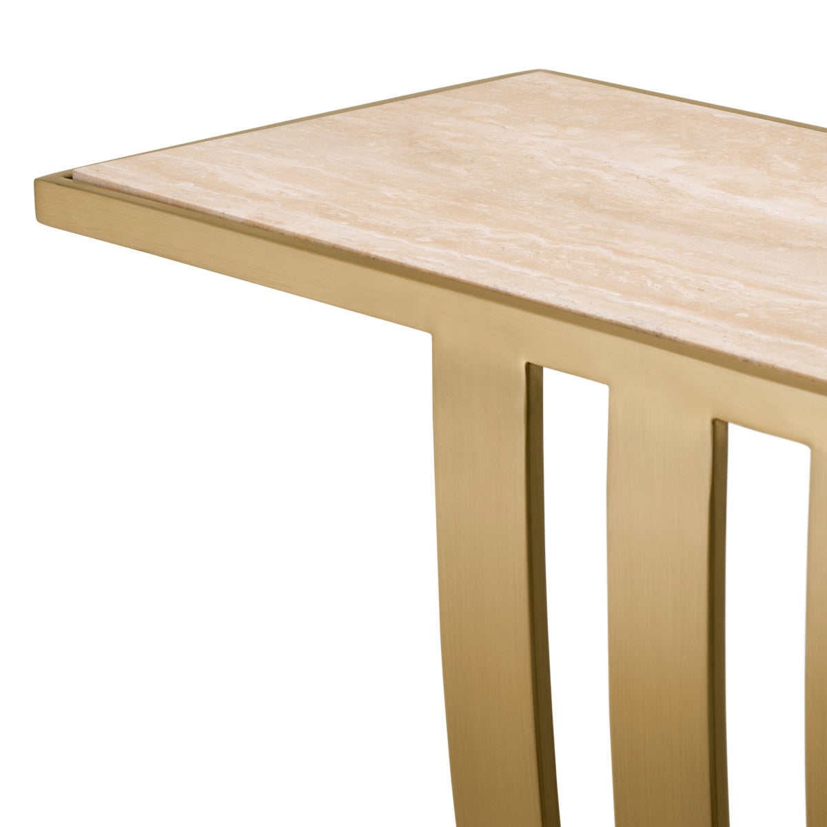 Beau Deco Console Table | Brushed Brass