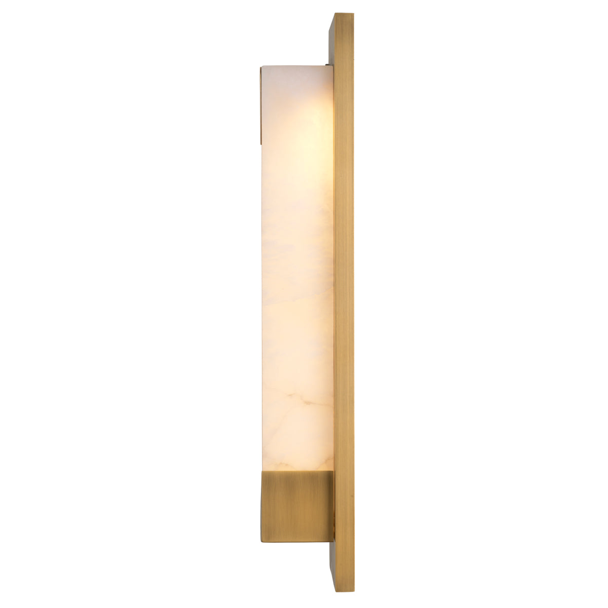 Scilla Alabaster & Brass Sconce