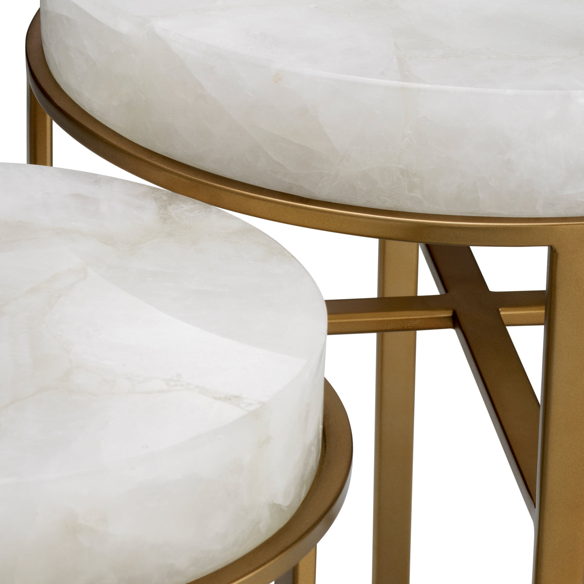 Hoxton Side Table Pair | Rock Crystal