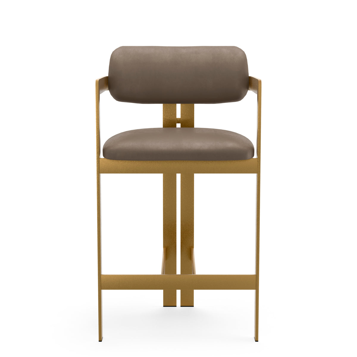 Donato Counter Stool | Truffle Leather