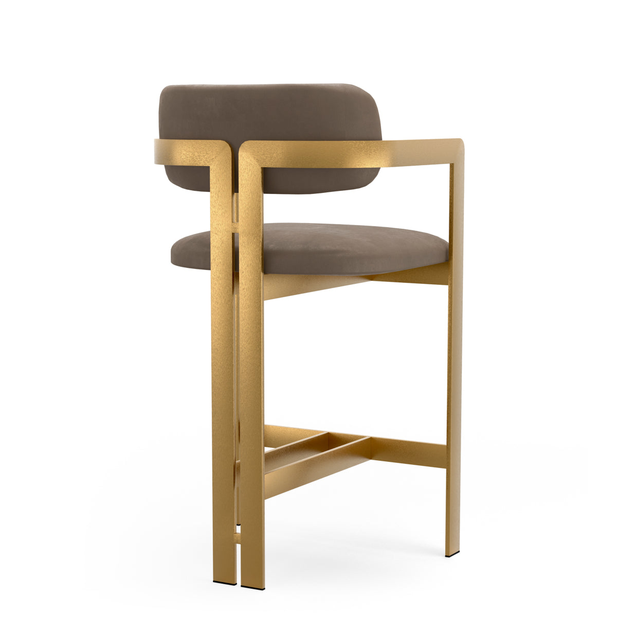 Donato Counter Stool | Truffle Leather