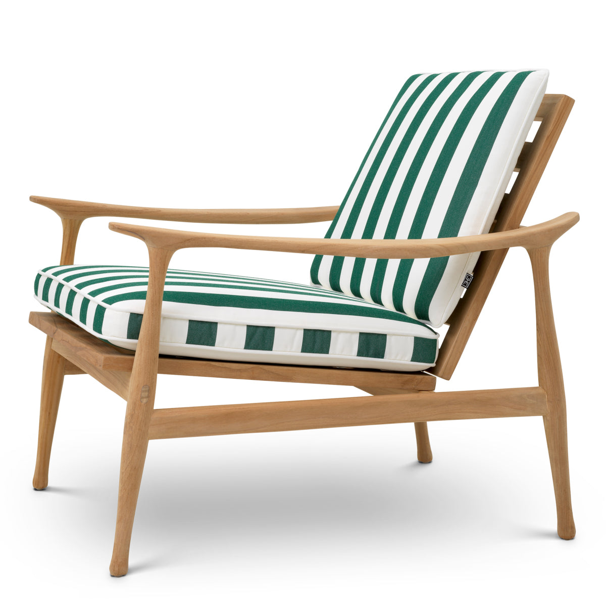 Manzo Outdoor Chair | Green Stripes