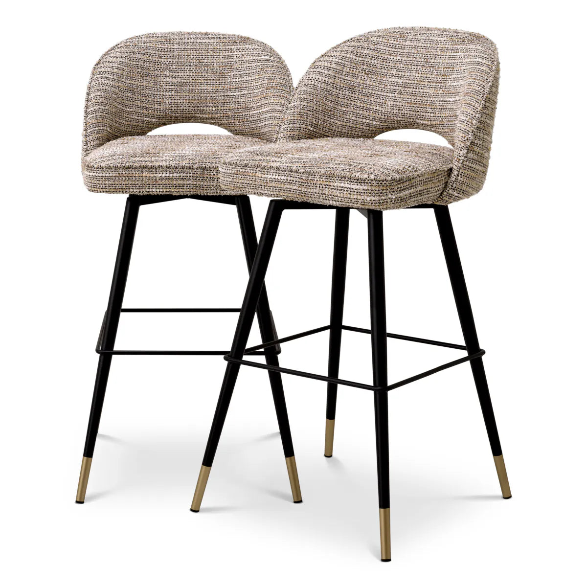 Cliff Bar Stool Pair | Beige