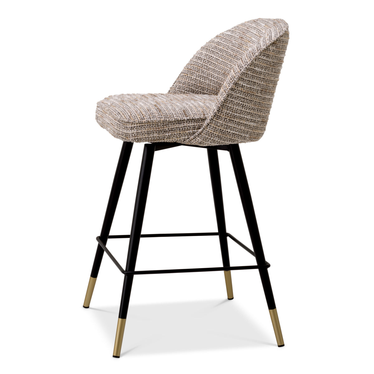 Cliff Counter Stool Pair | Beige Tweed