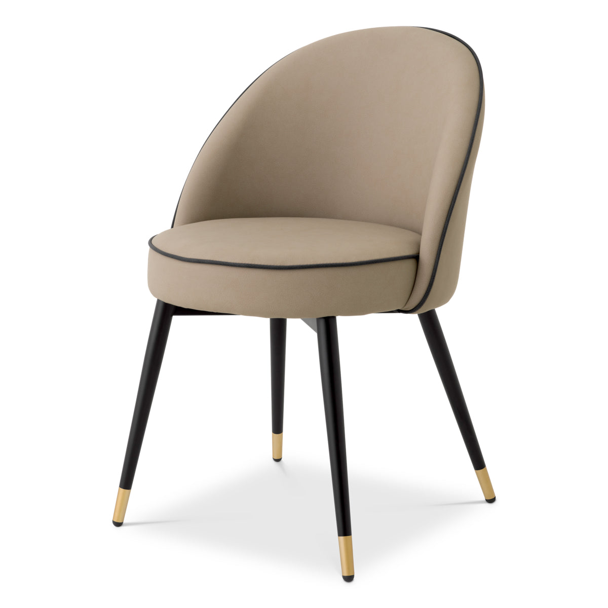 Cooper Dining Chair Pair | Beige Performance Leather