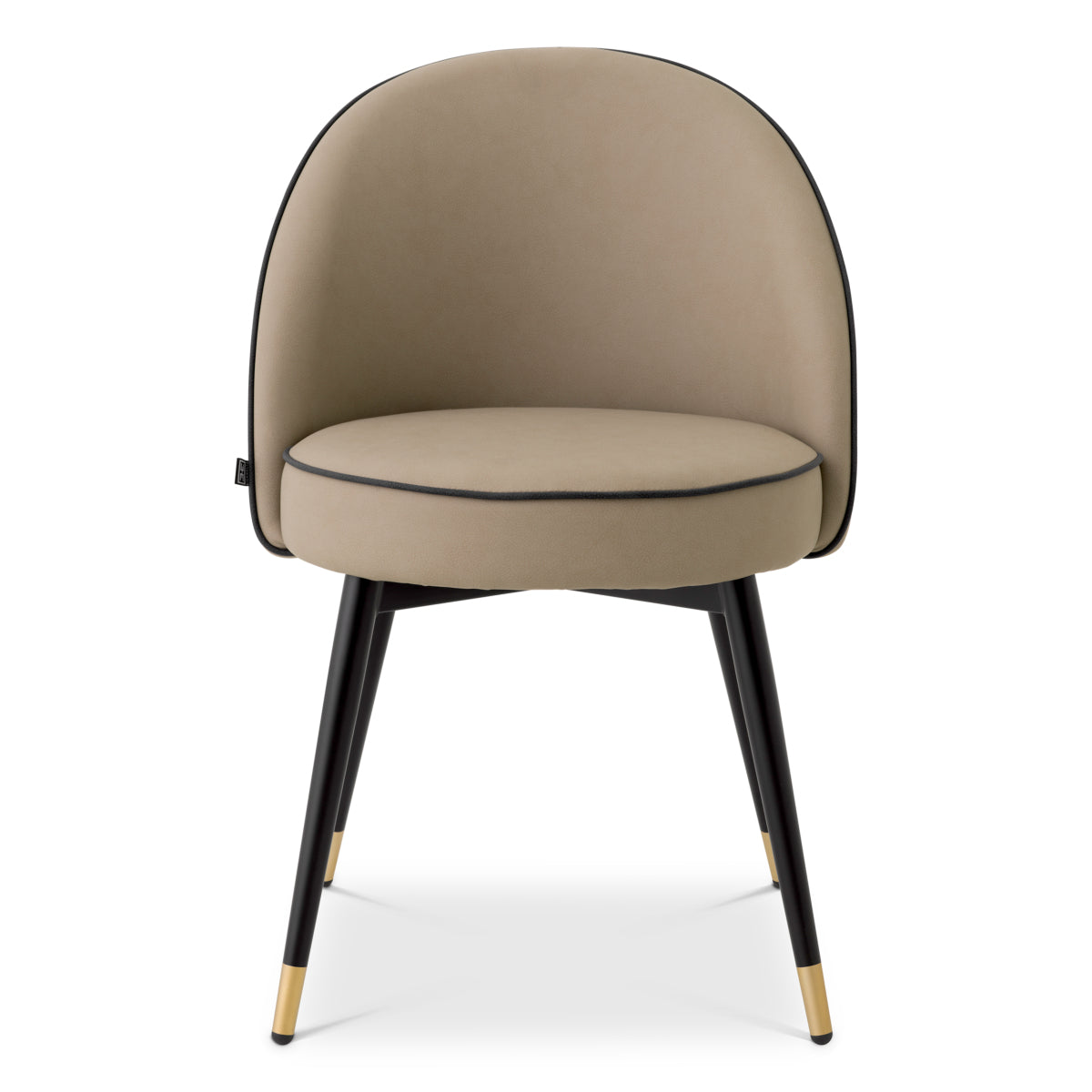 Cooper Dining Chair Pair | Beige Performance Leather