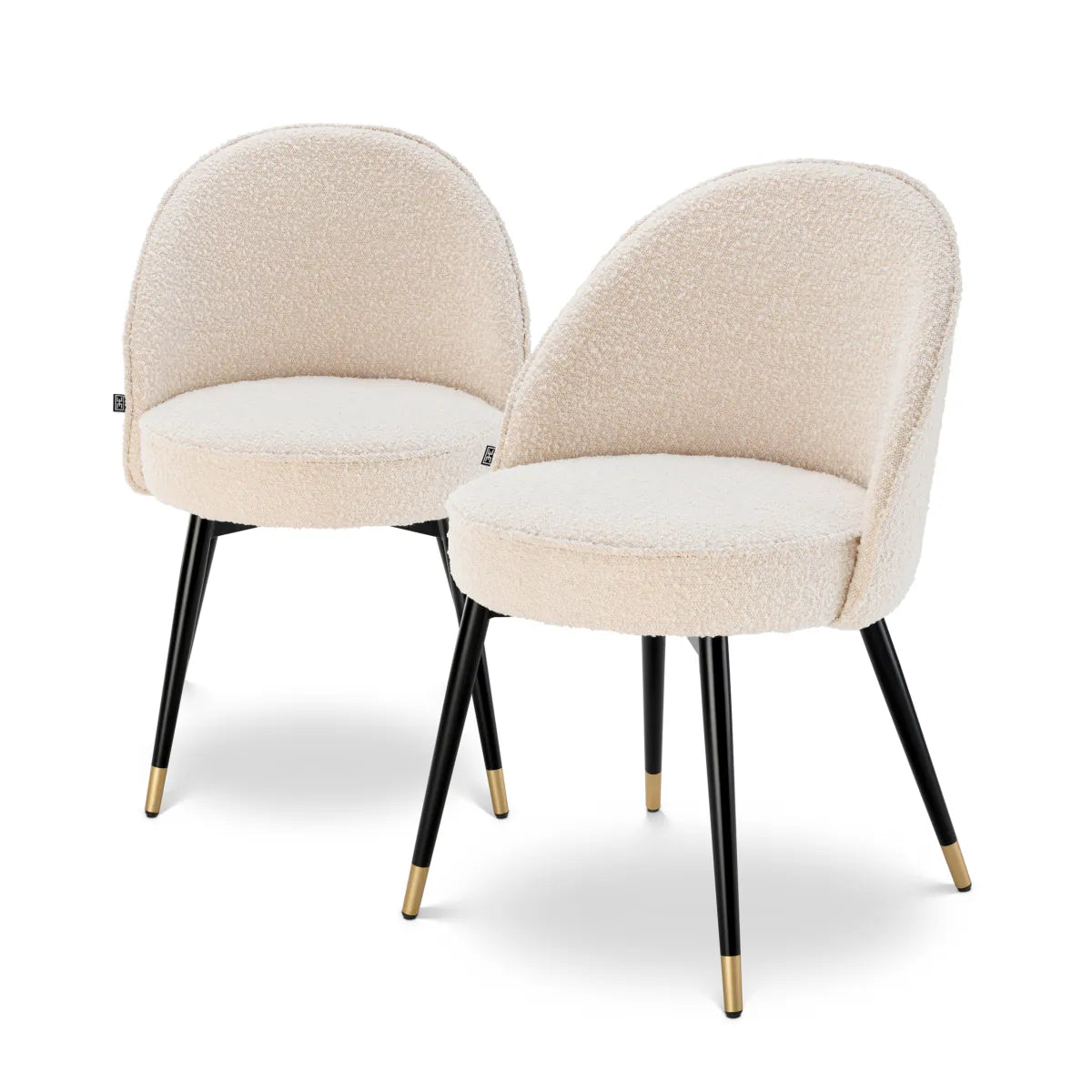 Cooper Dining Chair Pair | Bouclé cream
