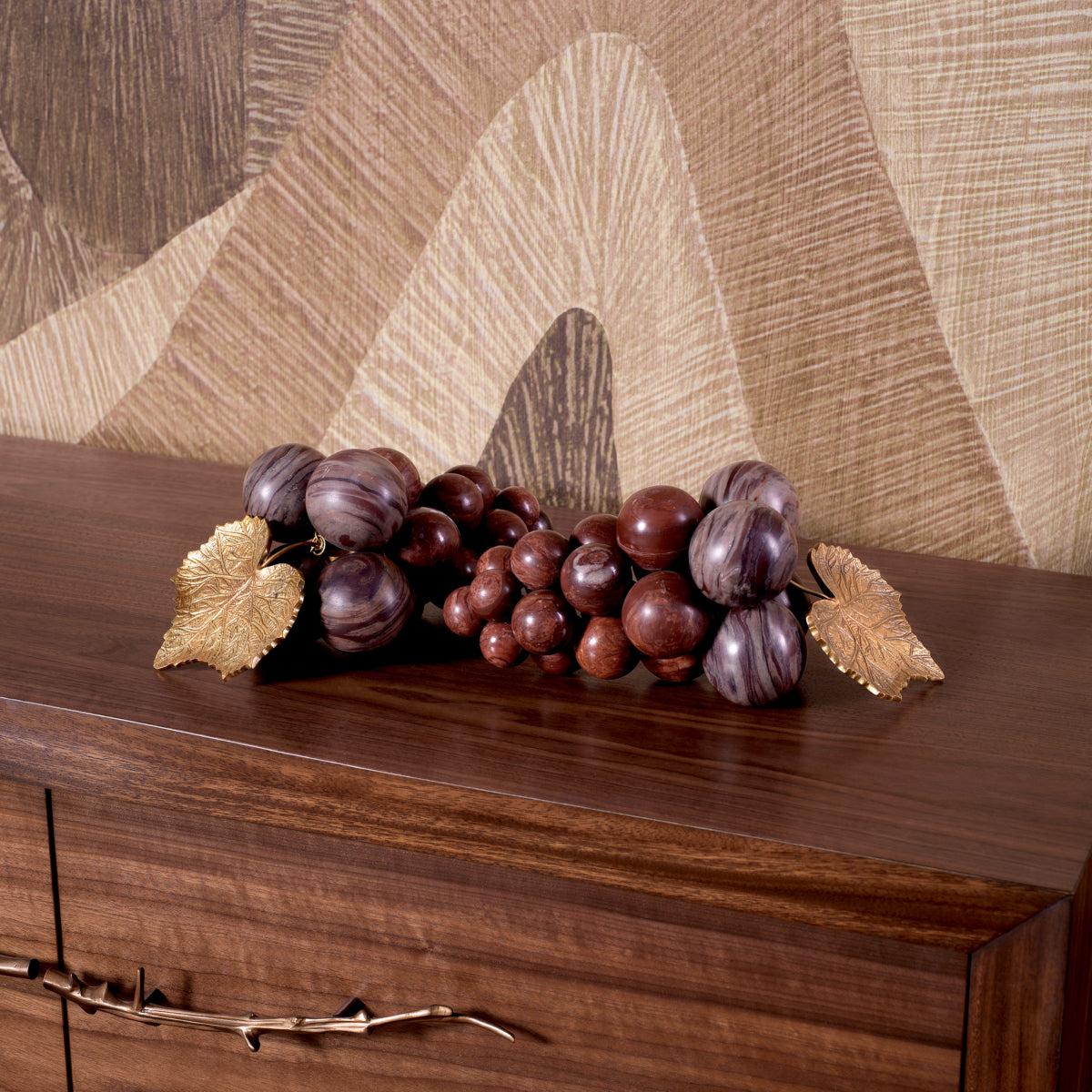 Marble Vintage Brass Grapes