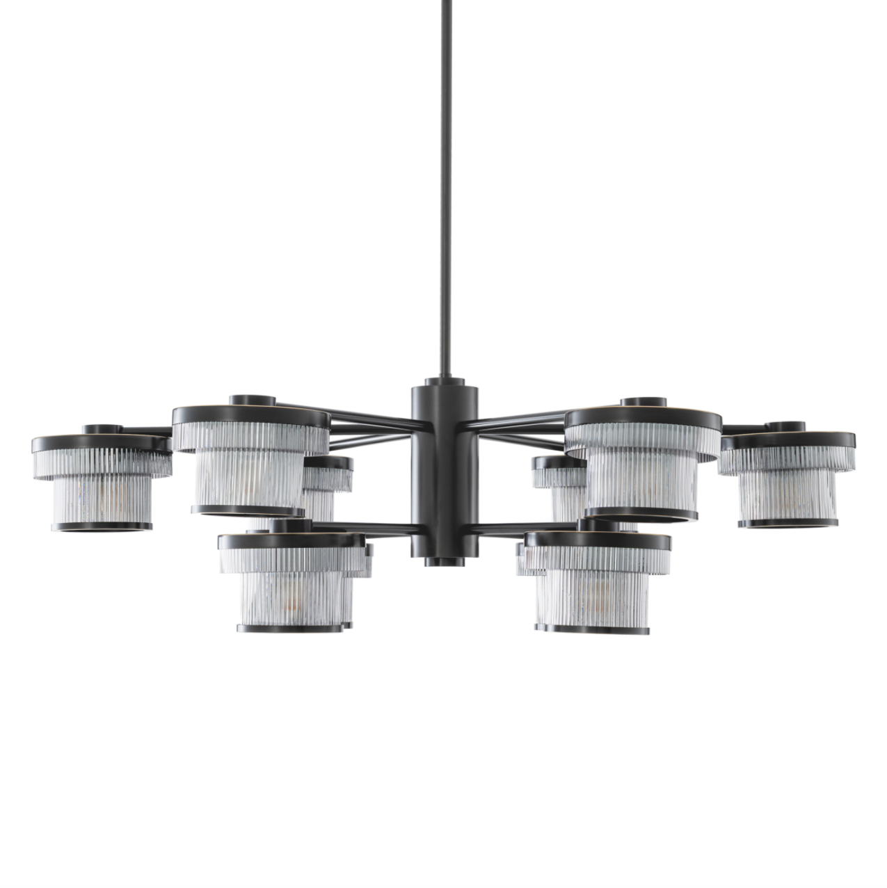 Andromeda Chandelier | Bronze & Smoked Glass