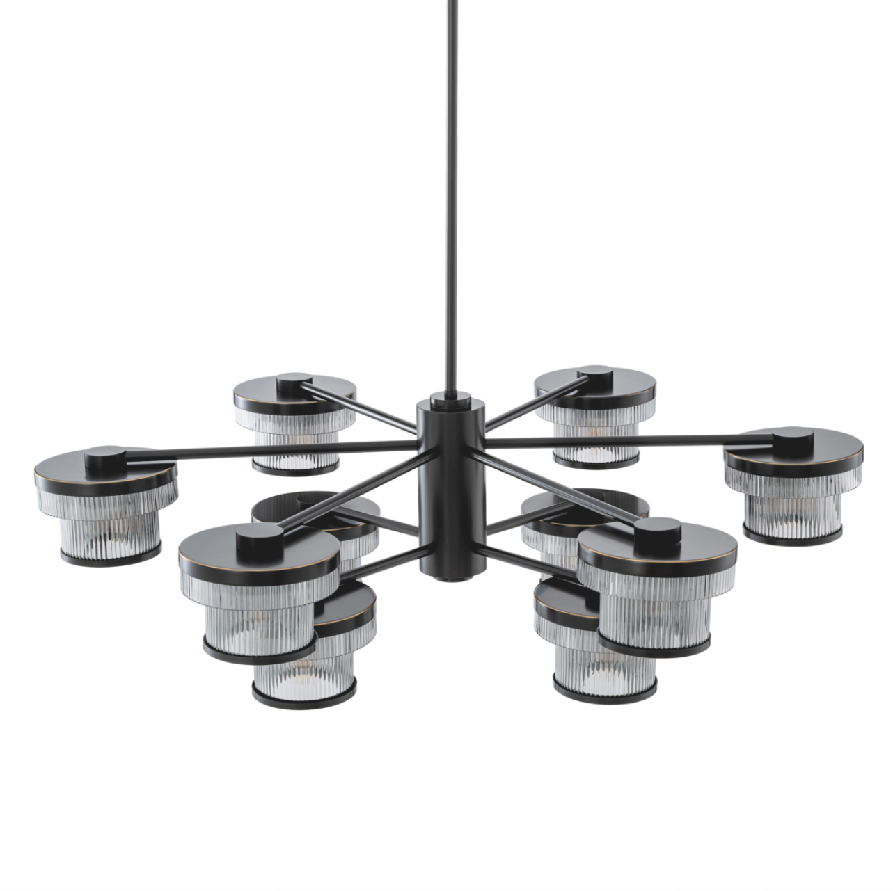 Andromeda Chandelier | Bronze & Smoked Glass