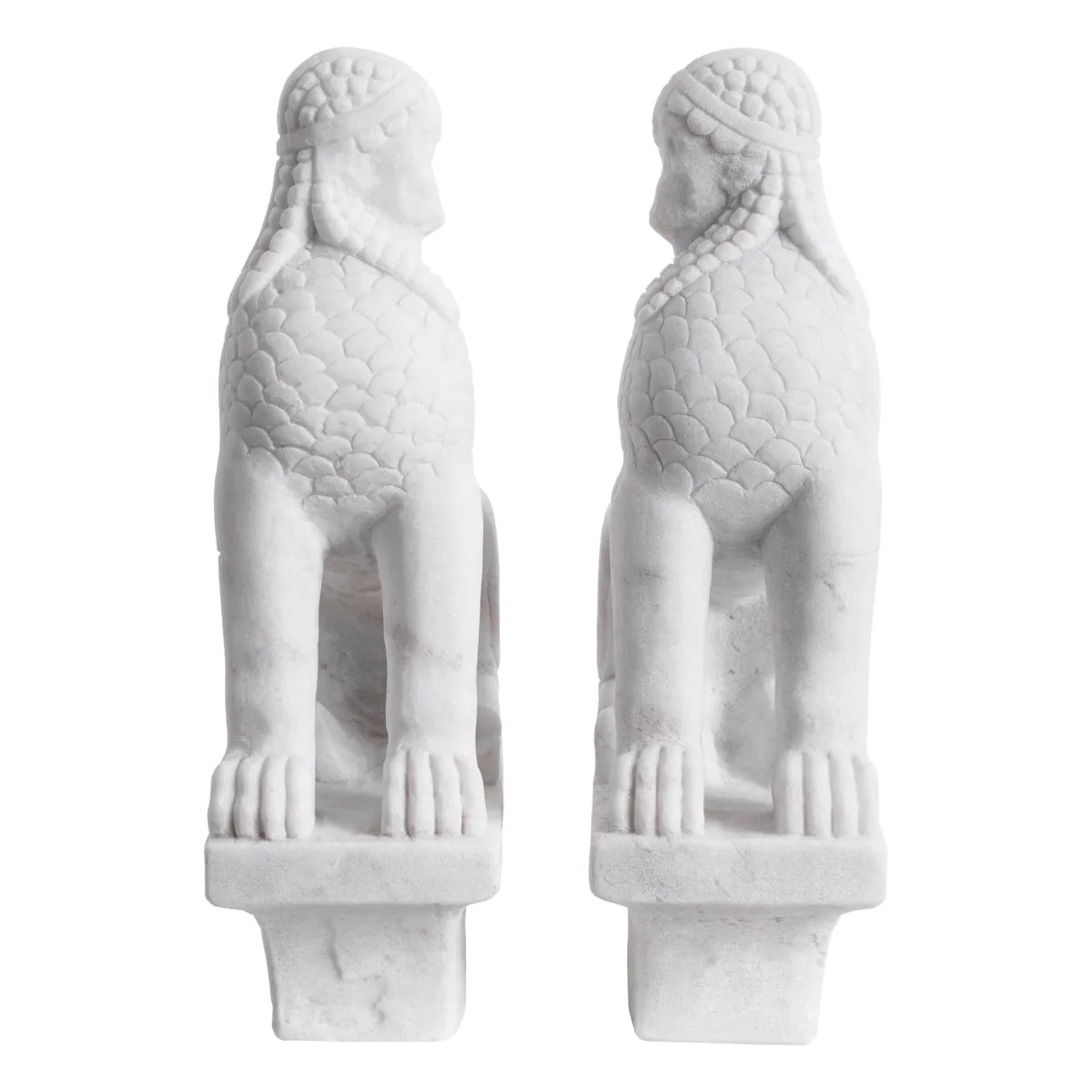 Sphinx Marble Sculptures | Set of 2
