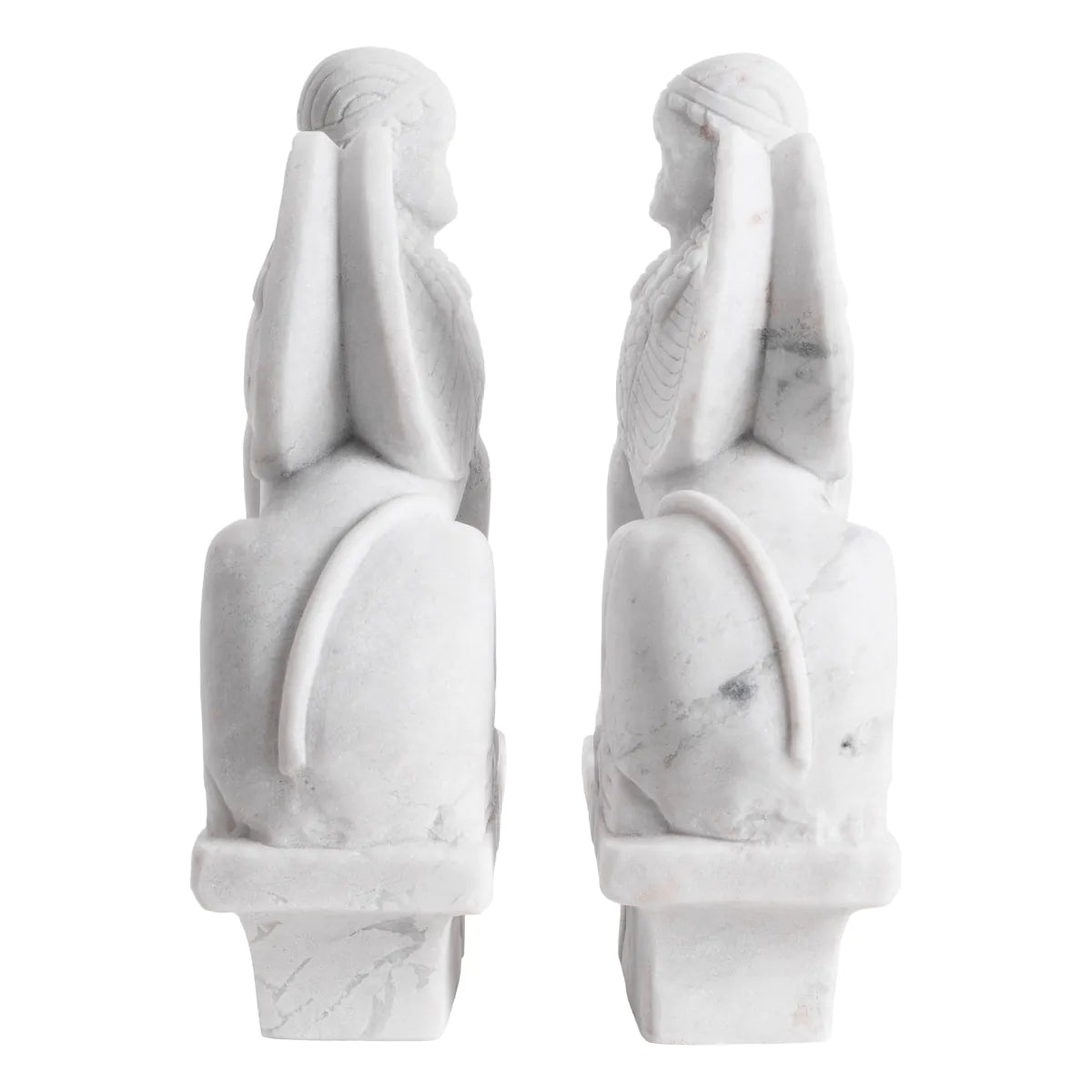 Sphinx Marble Sculptures | Set of 2