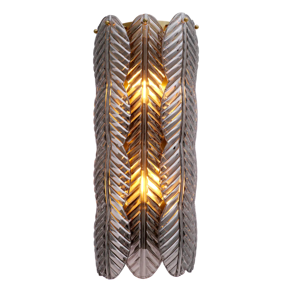 Sahure Smoked Crystal Sconce