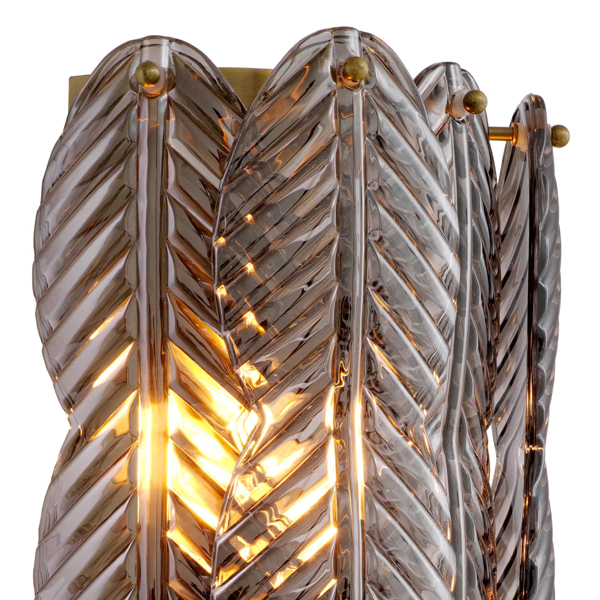 Sahure Smoked Crystal Sconce