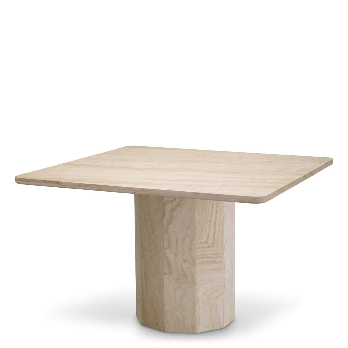 Travertine Square Dining Table