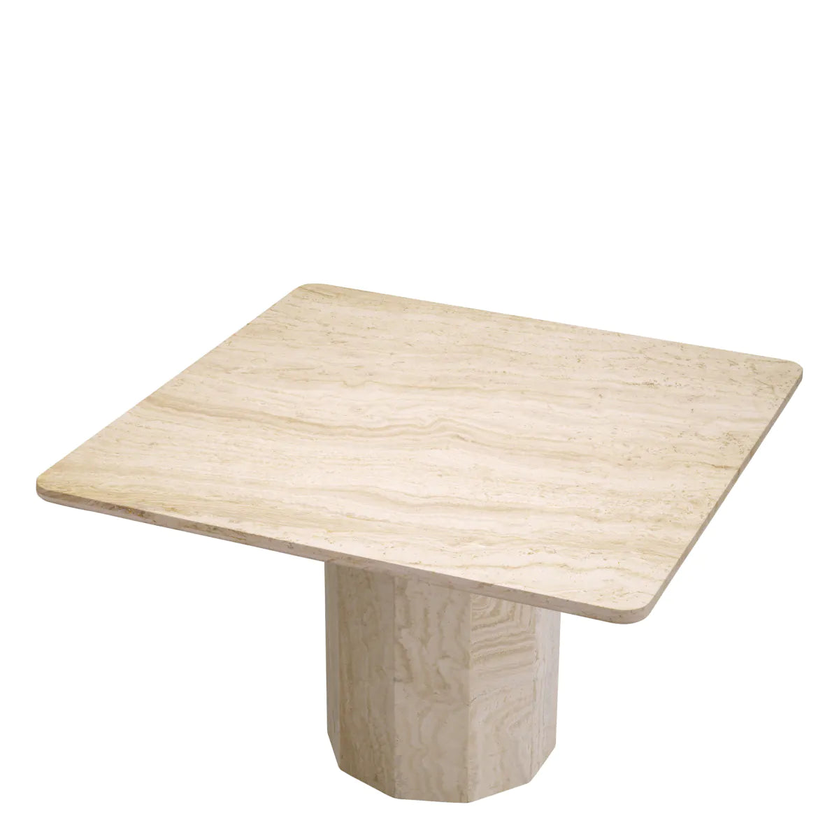 Travertine Square Dining Table
