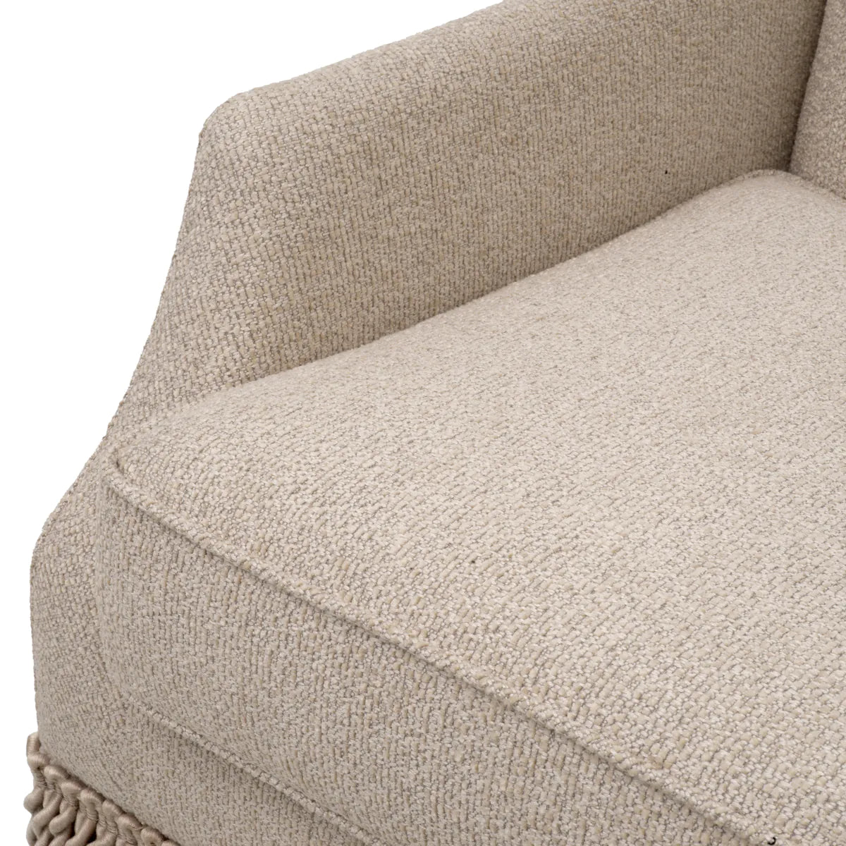 Madison Bullion Fringe Swivel Chair