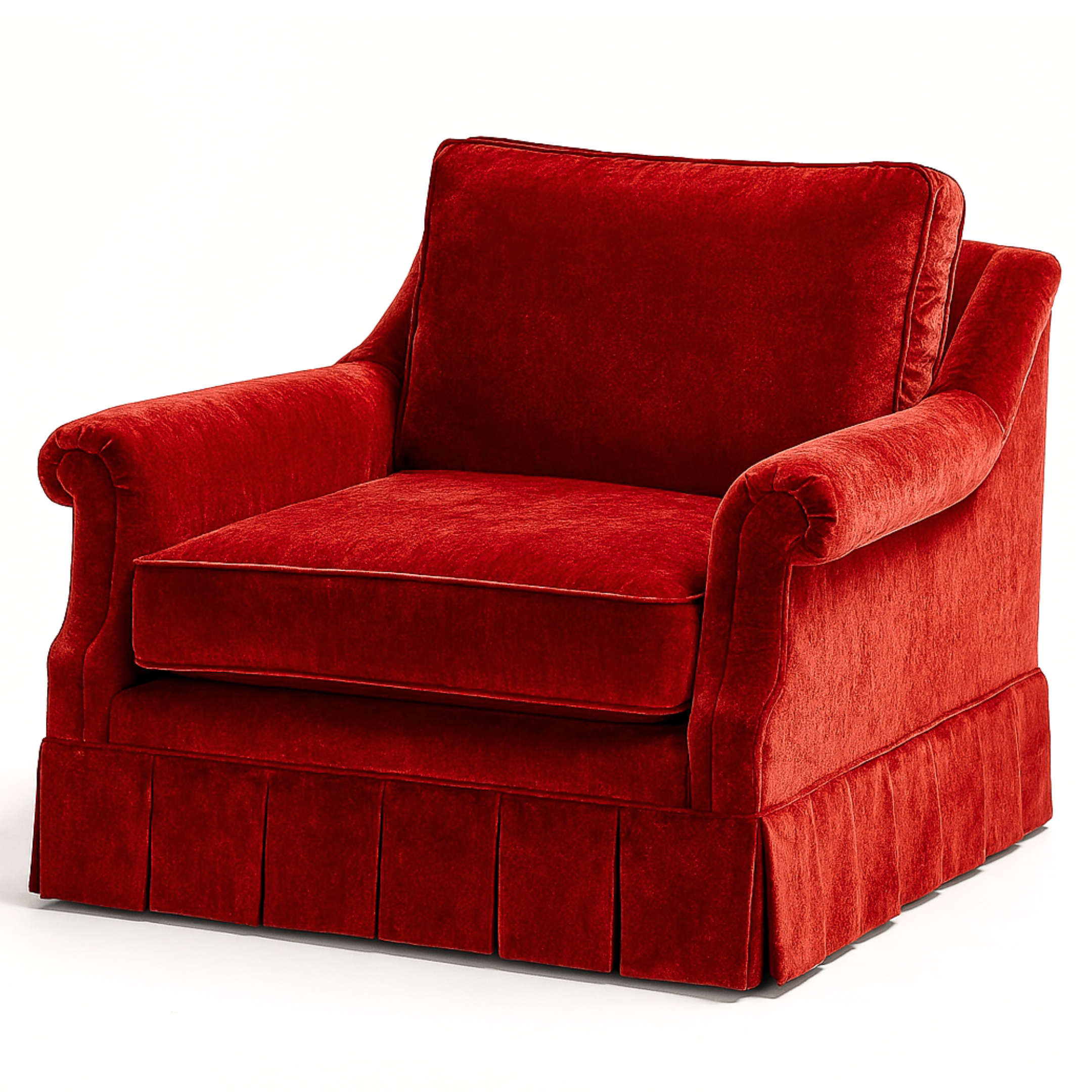Classic Skirted Armchair