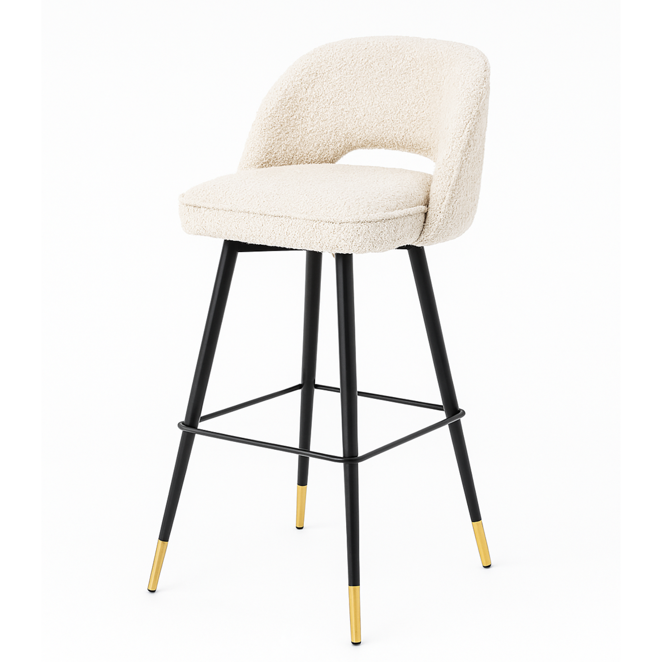 Cliff Bar & Counter Swivel Stool | Greige