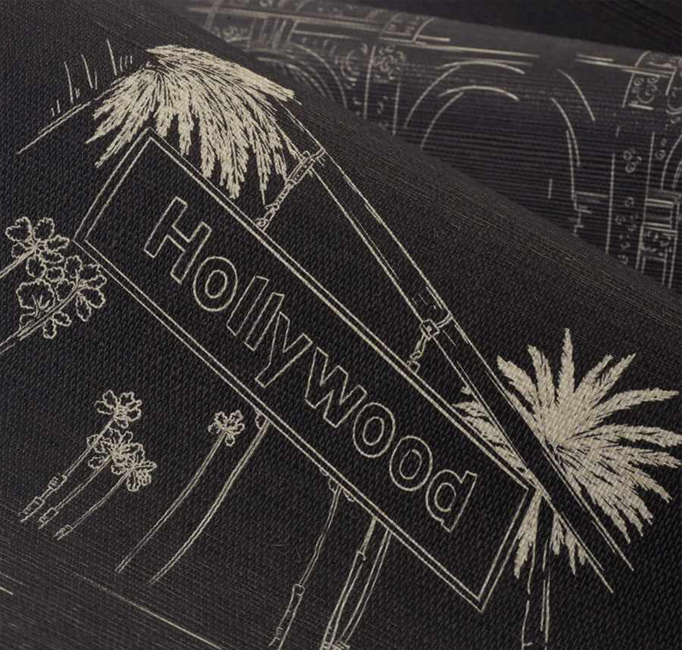 Los Angeles Toile de Jouy Wallpaper