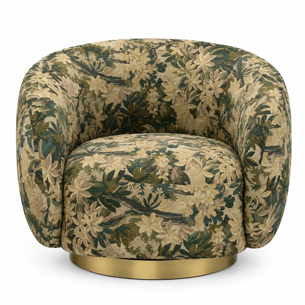 Brice Swivel Chair | Tapestry Jacquard