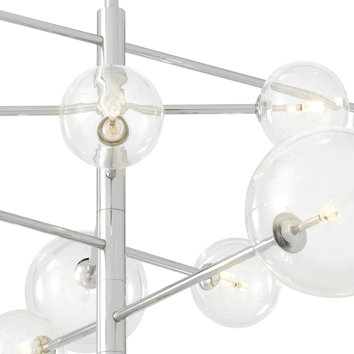 Argento Polished Nickel Chandelier