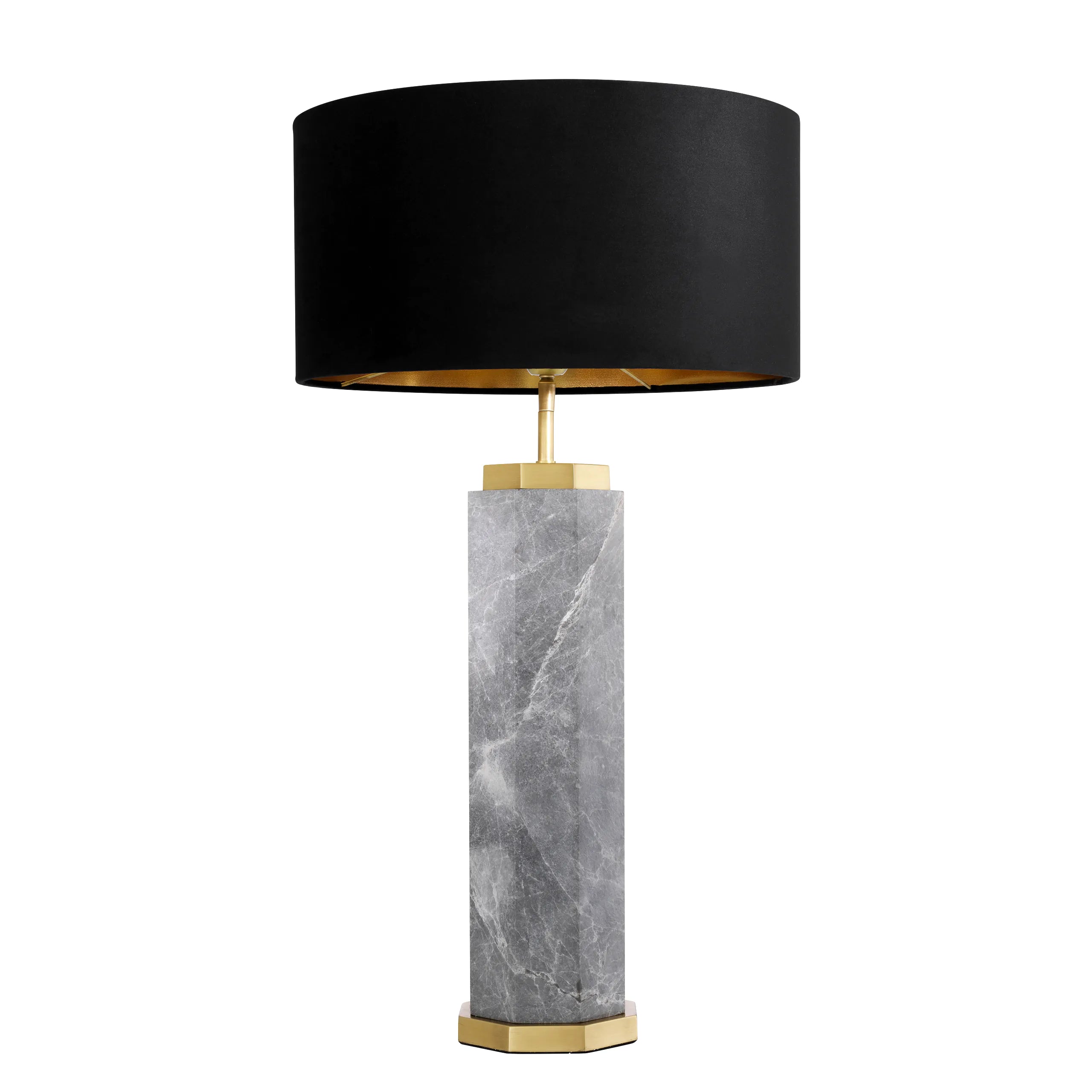 Newman Table Lamp | Gray Marble