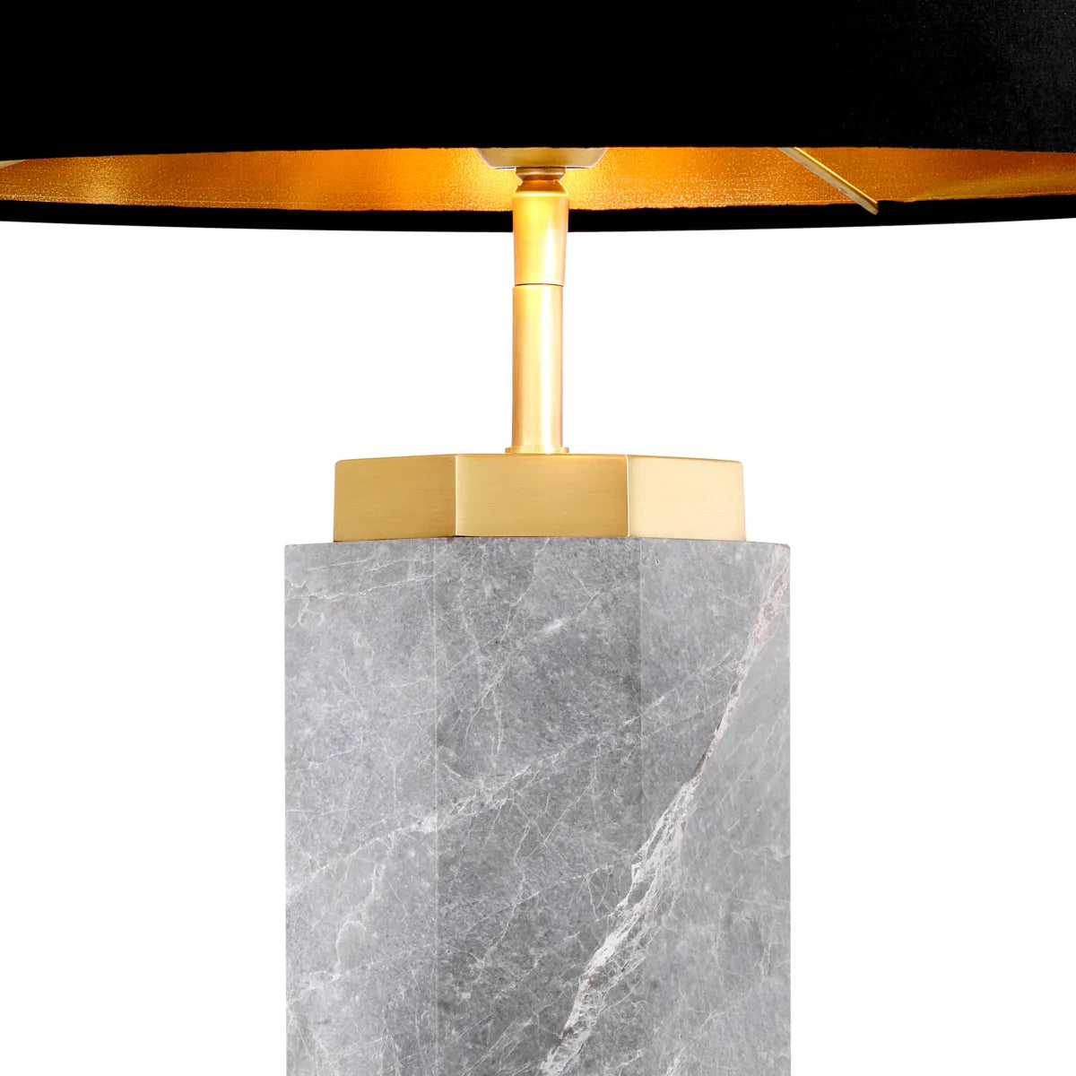 Newman Table Lamp | Gray Marble