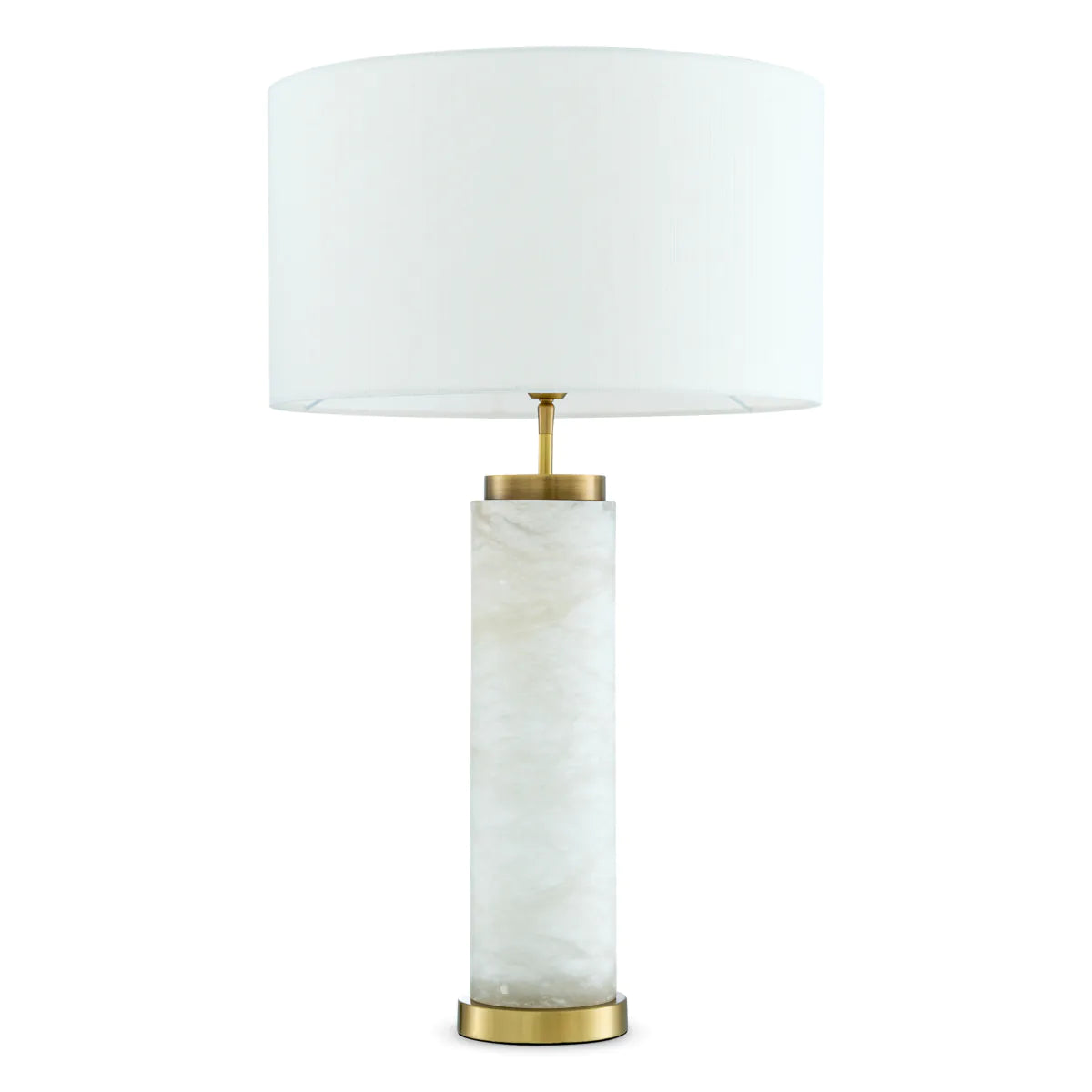 Alabaster Column Table Lamp