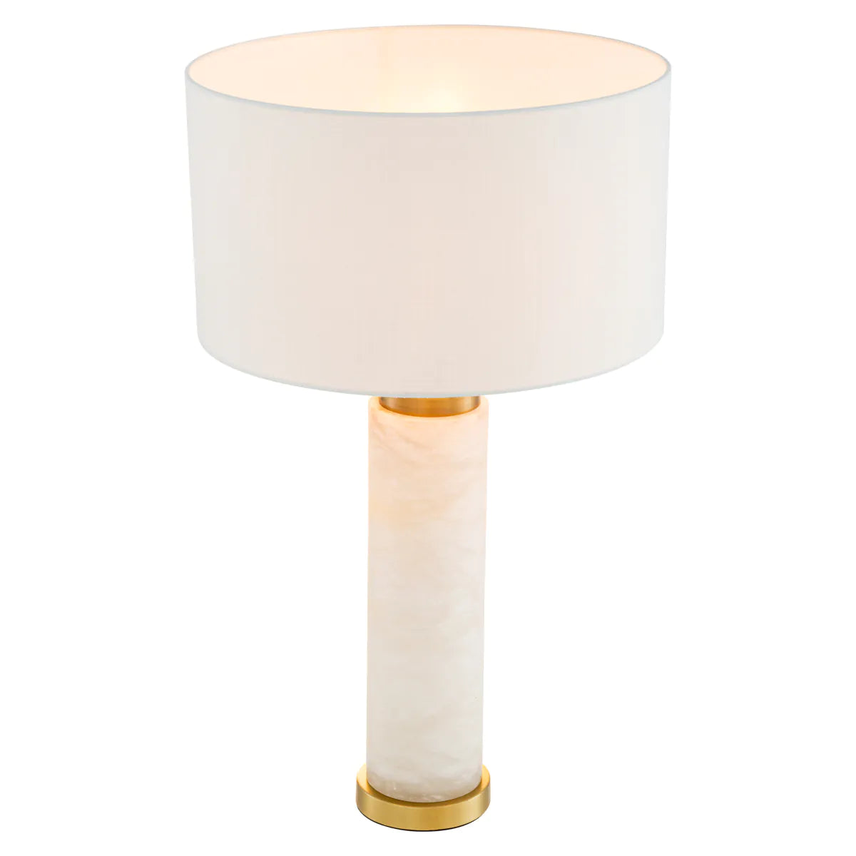 Alabaster Column Table Lamp