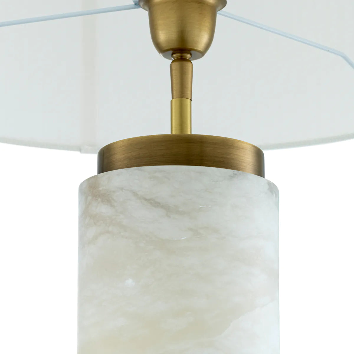 Alabaster Column Table Lamp