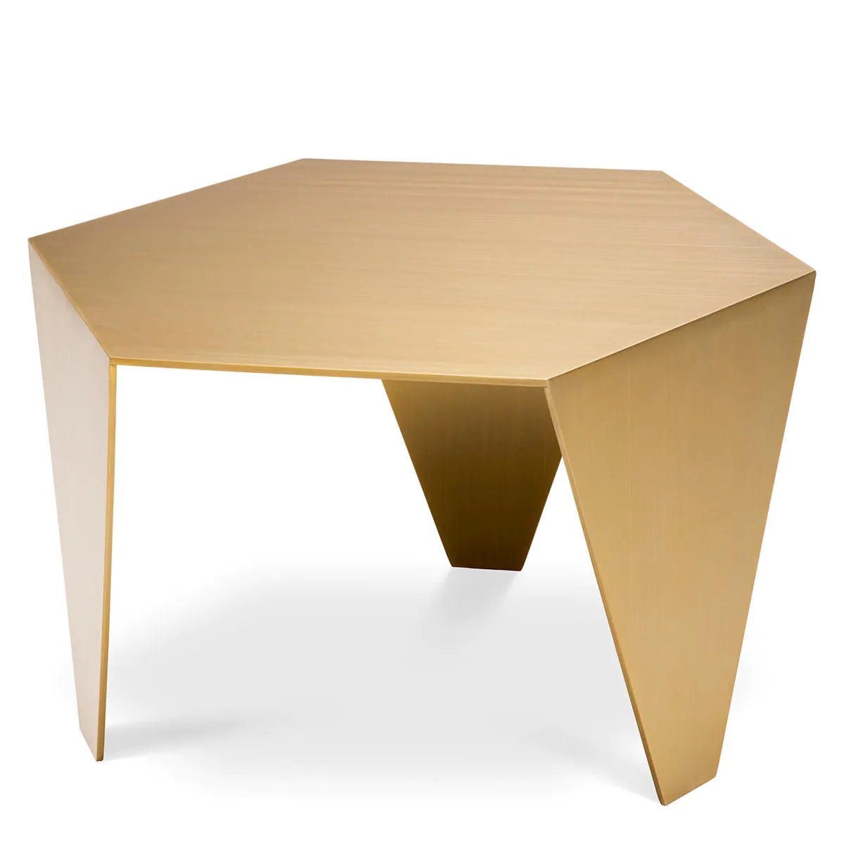 Metro Chic Side Table | Brushed Brass