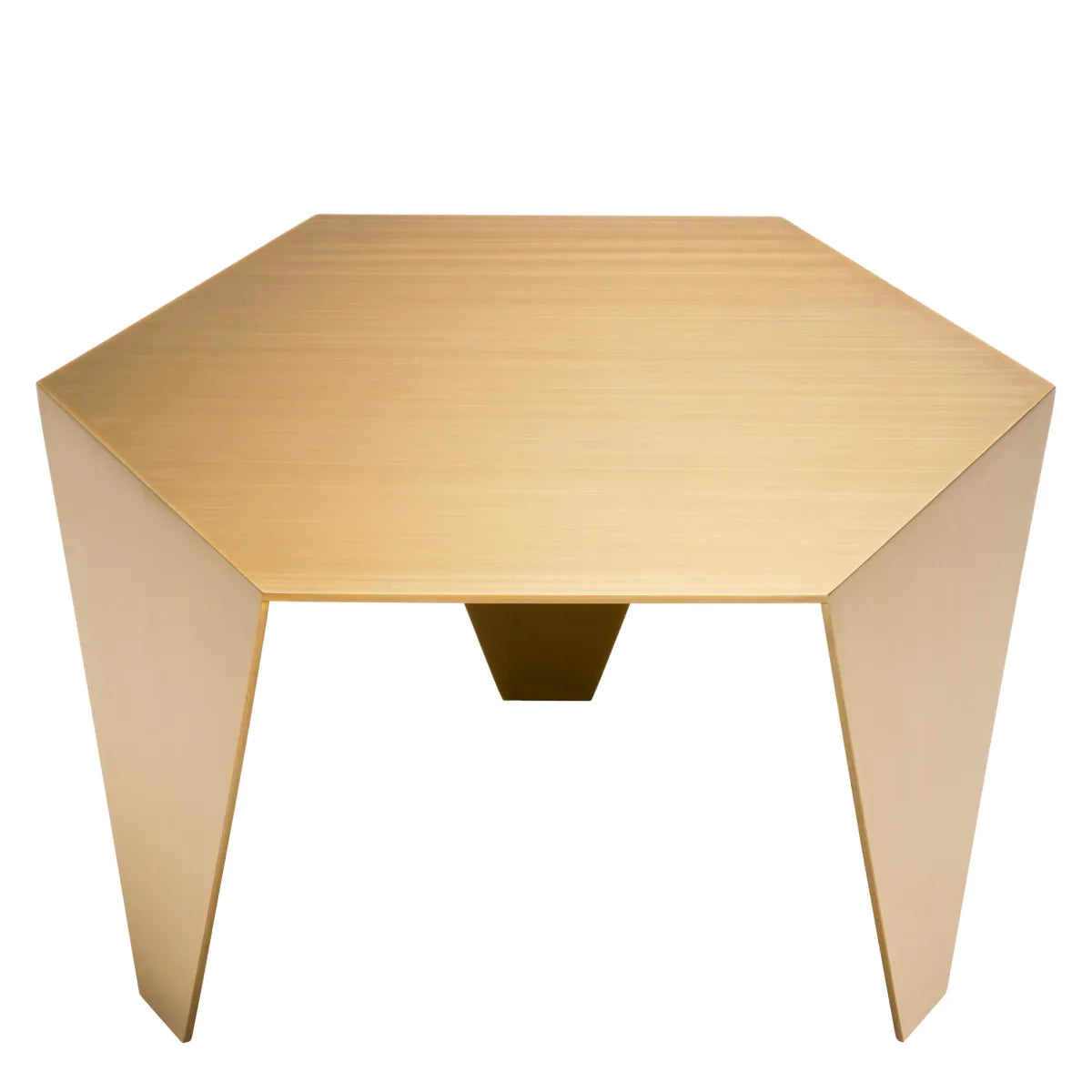 Metro Chic Side Table | Brushed Brass