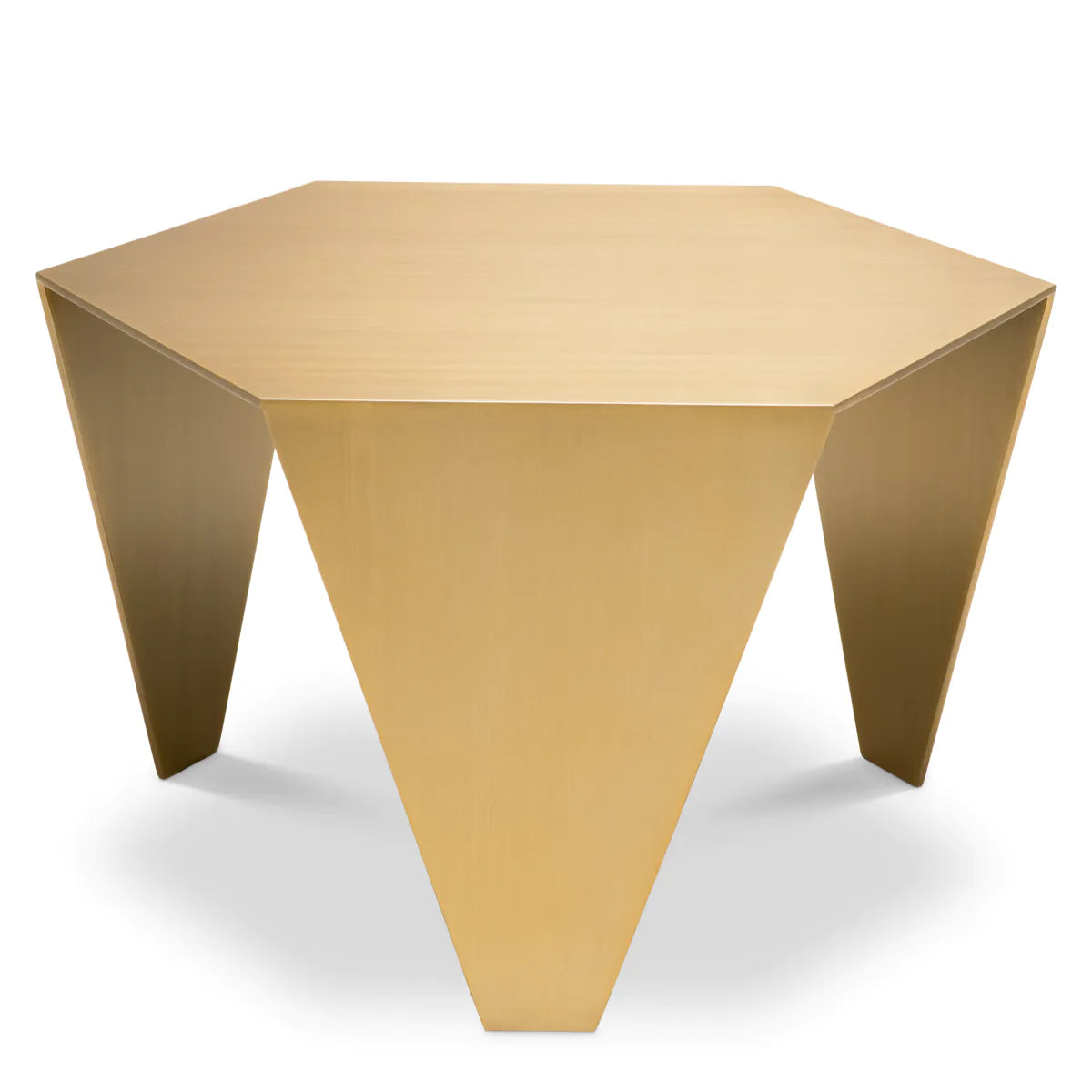 Metro Chic Side Table | Brushed Brass