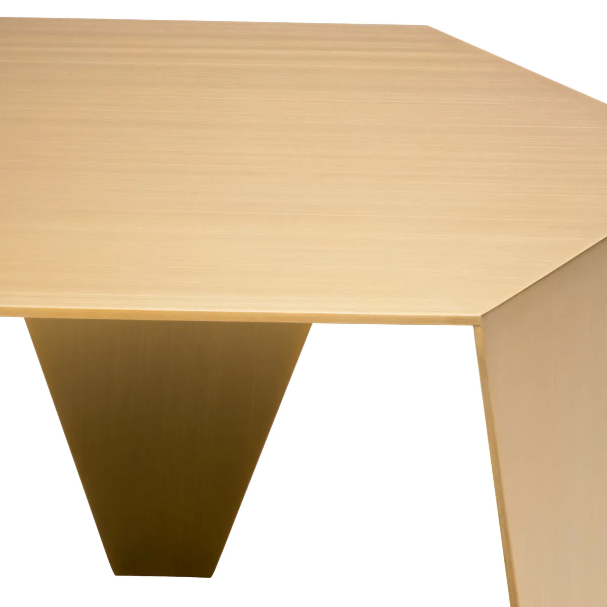 Metro Chic Side Table | Brushed Brass