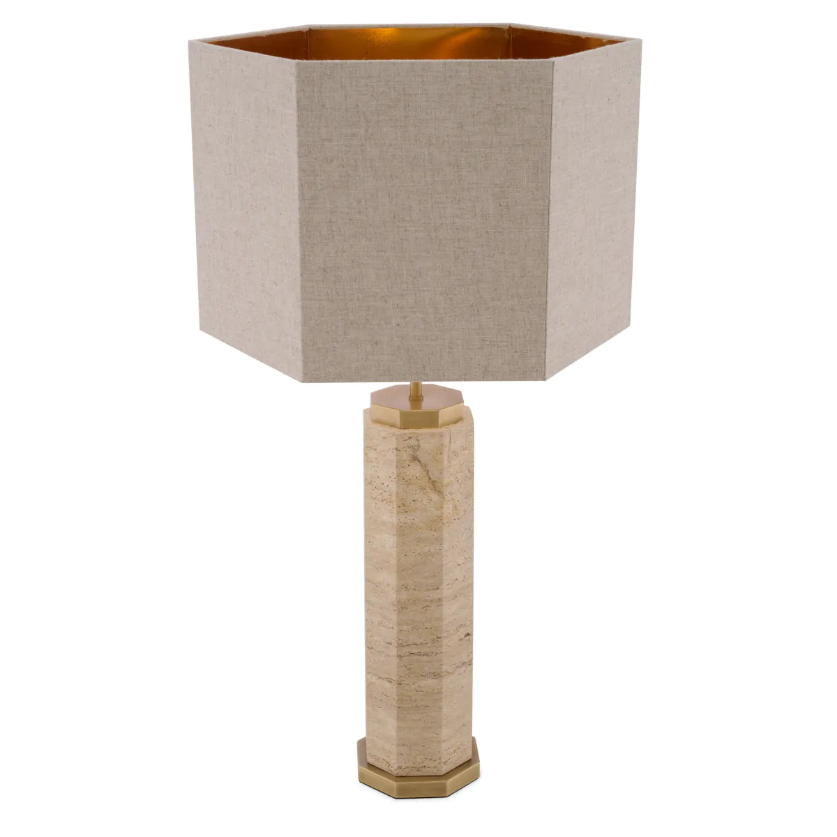 Newman Table Lamp | Travertine