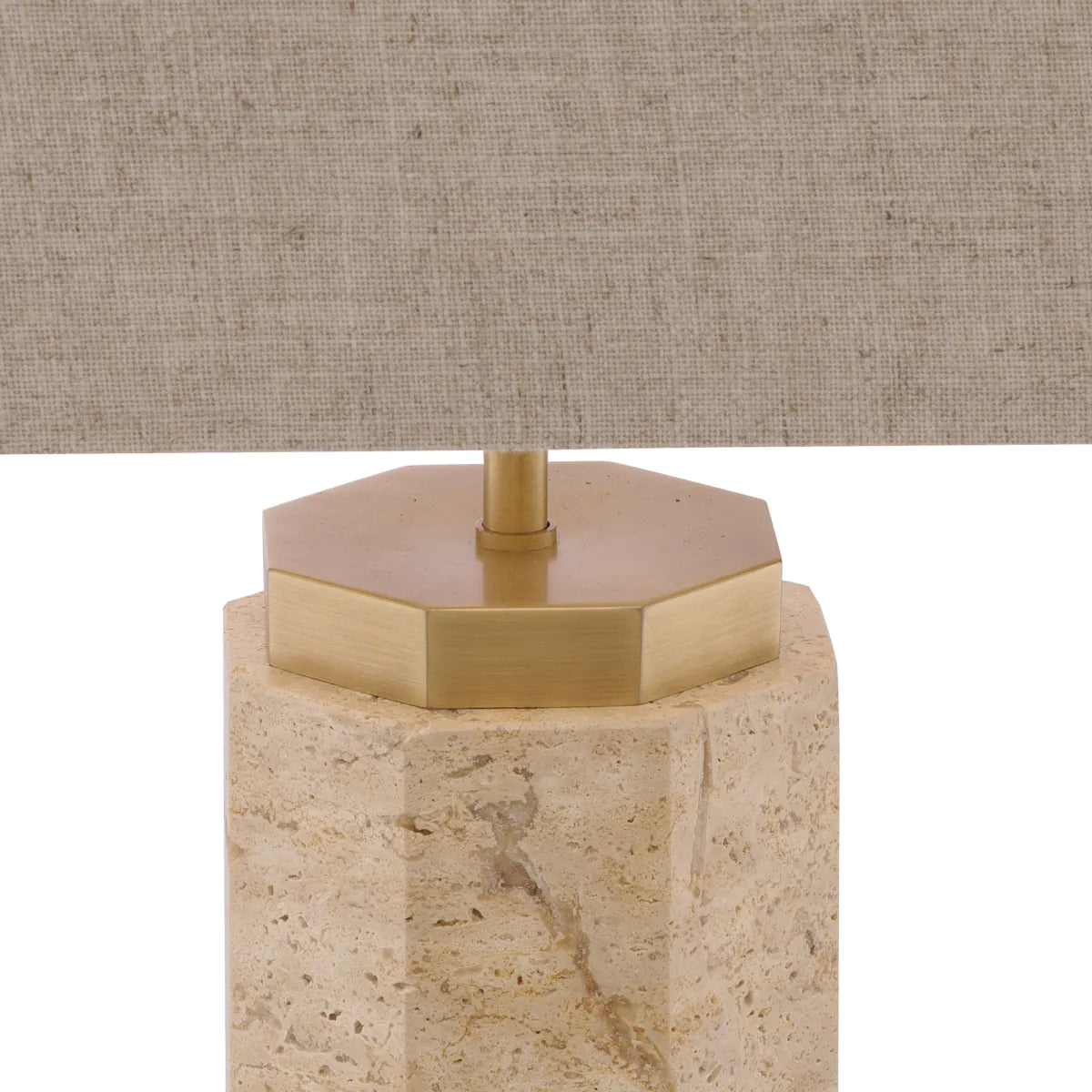 Newman Table Lamp | Travertine