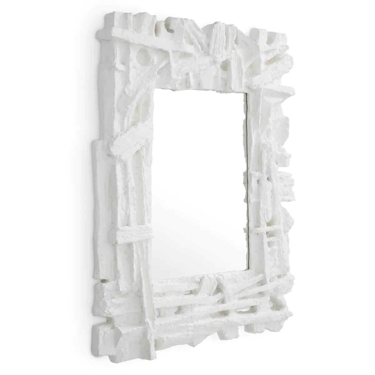 Brutalist Plaster Finish Mirror