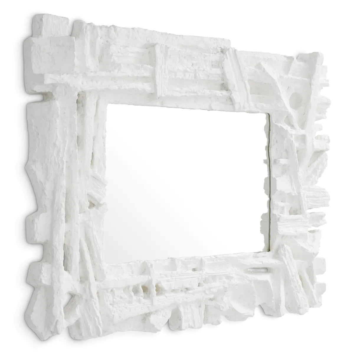 Brutalist Plaster Finish Mirror