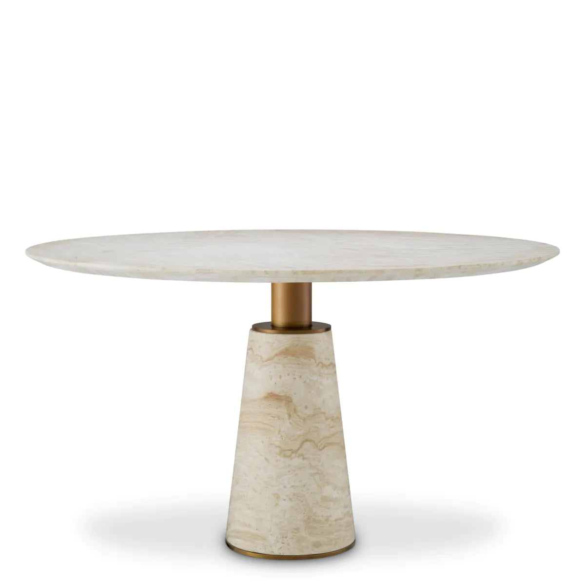 Genova Travertine Marble Dining Table