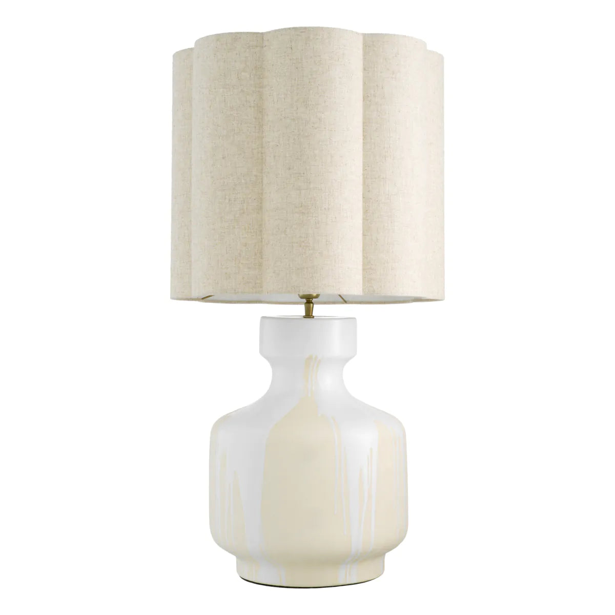 Lorena Table Lamp | White Drip