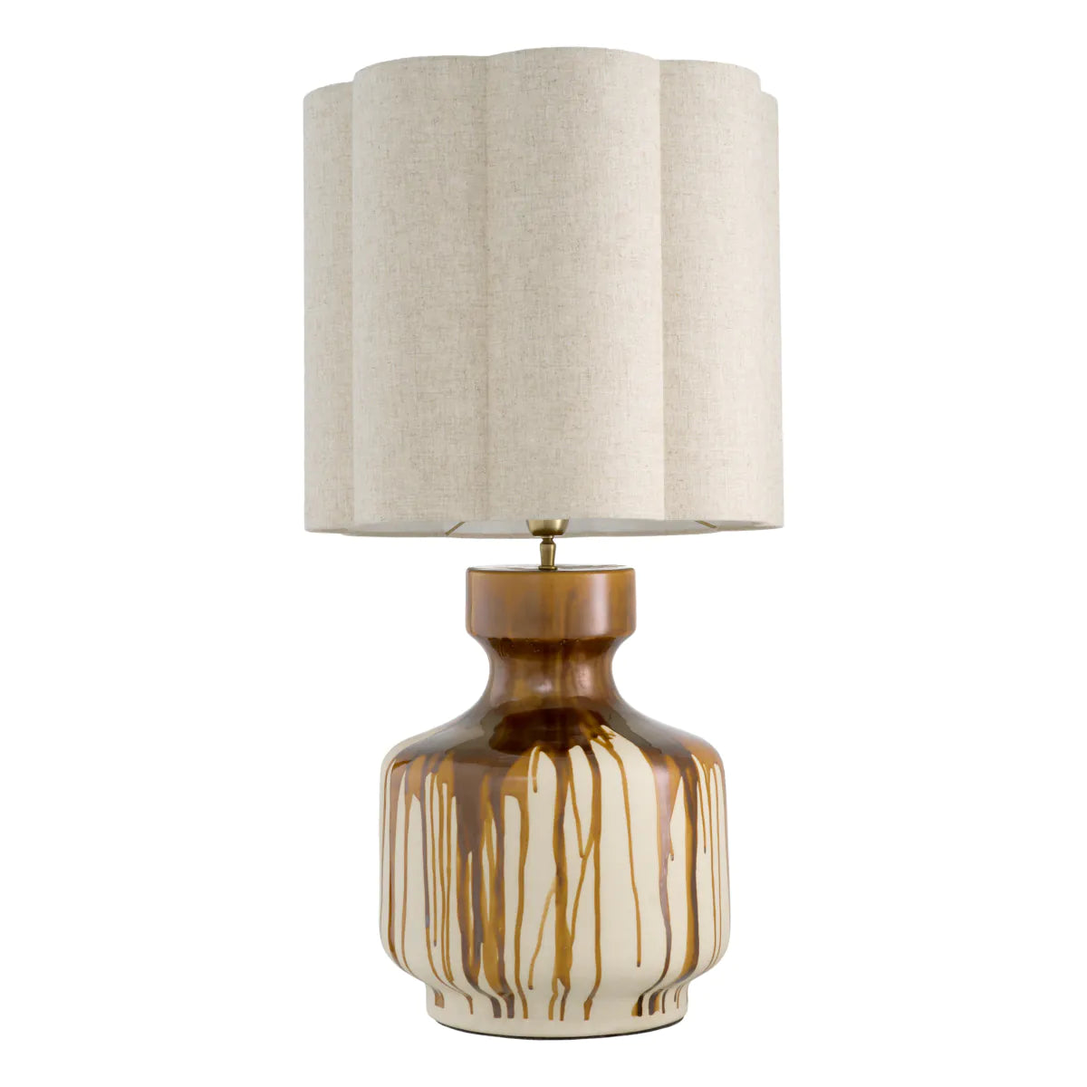 Lorena Table Lamp | Brown Drip