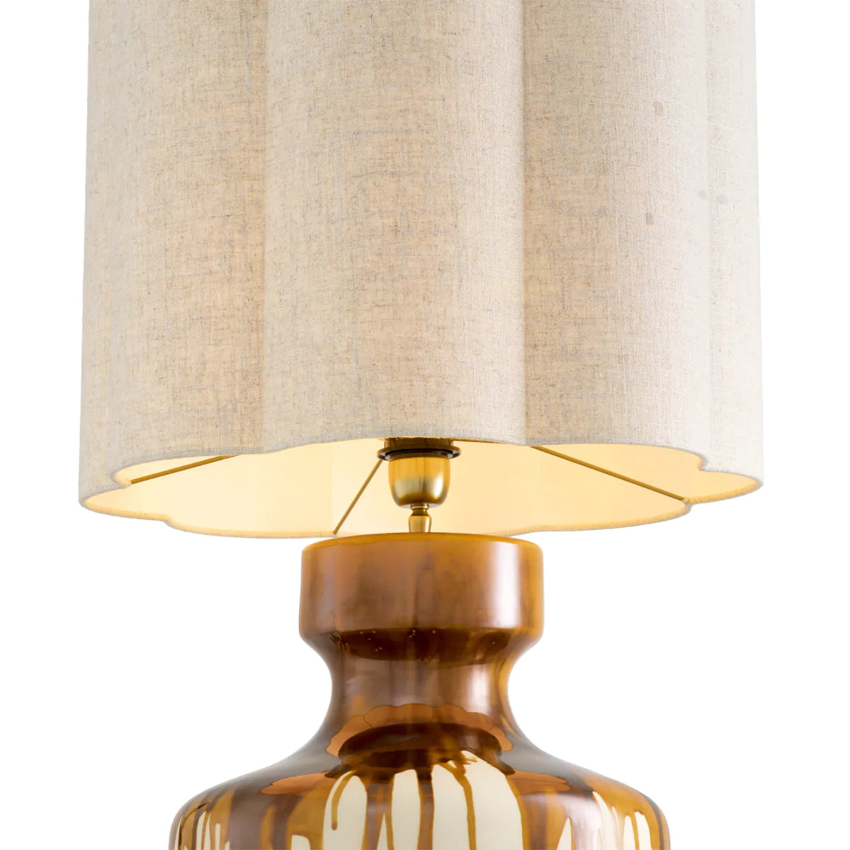 Lorena Table Lamp | Brown Drip