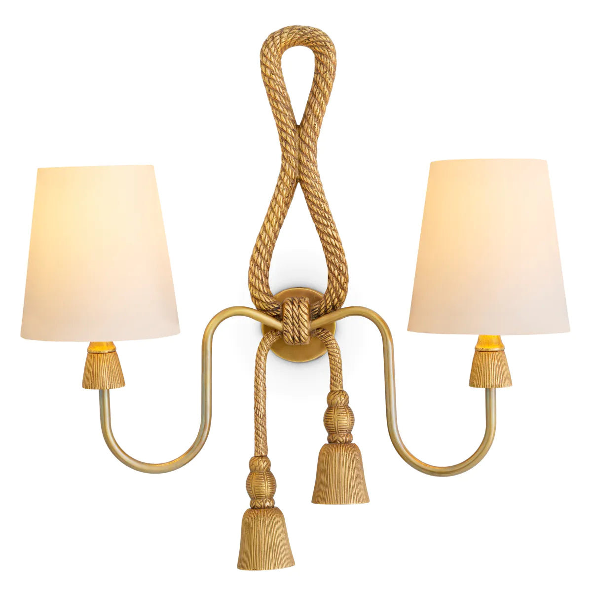Gilded Rope Tropez Sconce