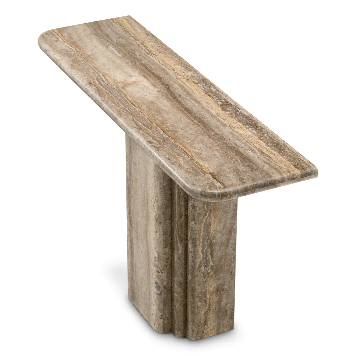 Norrington Silver Travertine Console