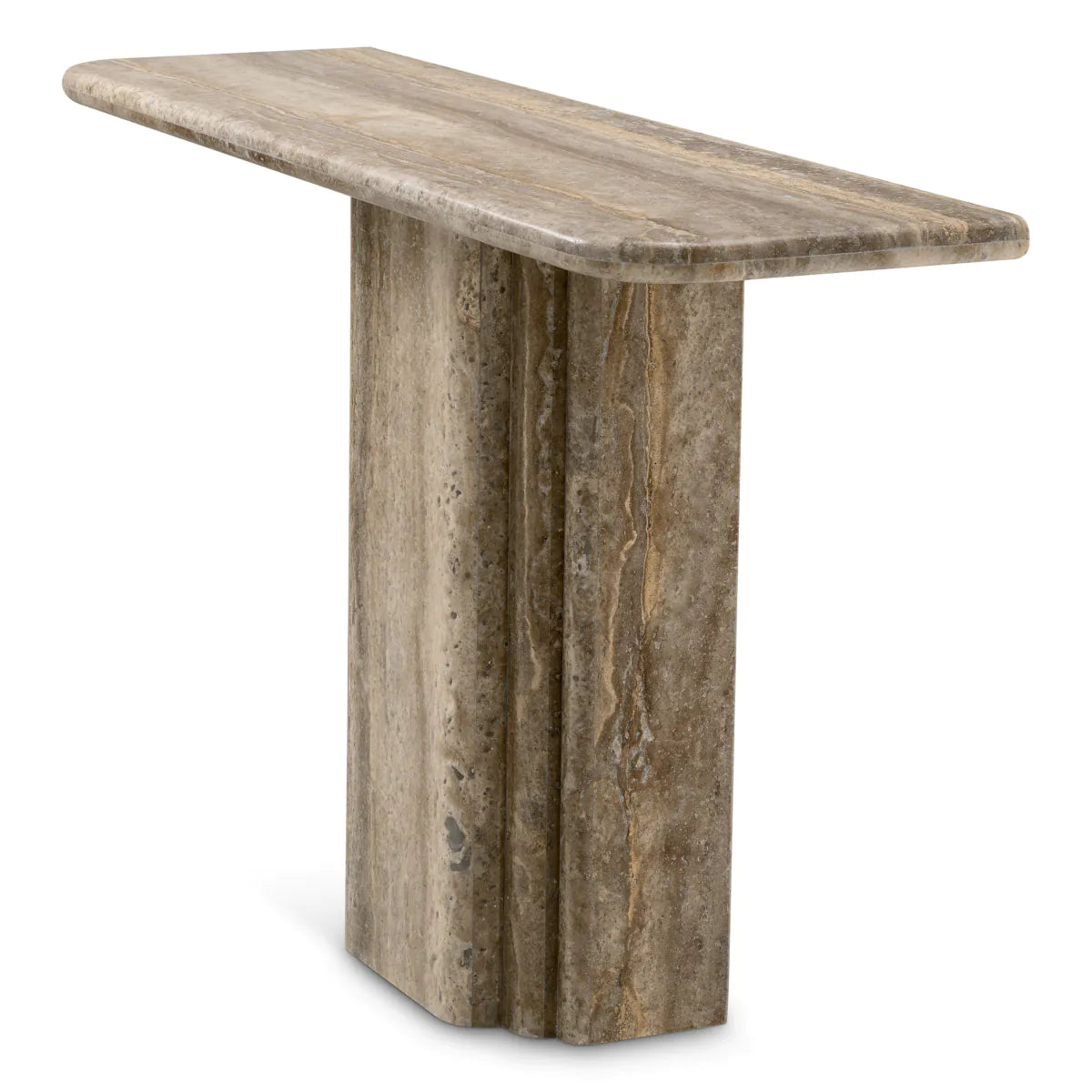 Norrington Silver Travertine Console