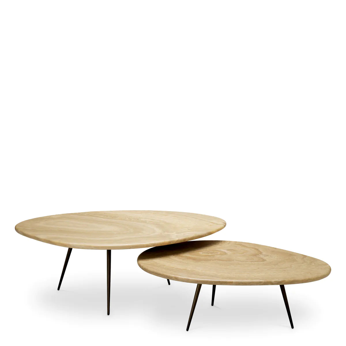 Mid-Century Onyx Marble Coffee Tables