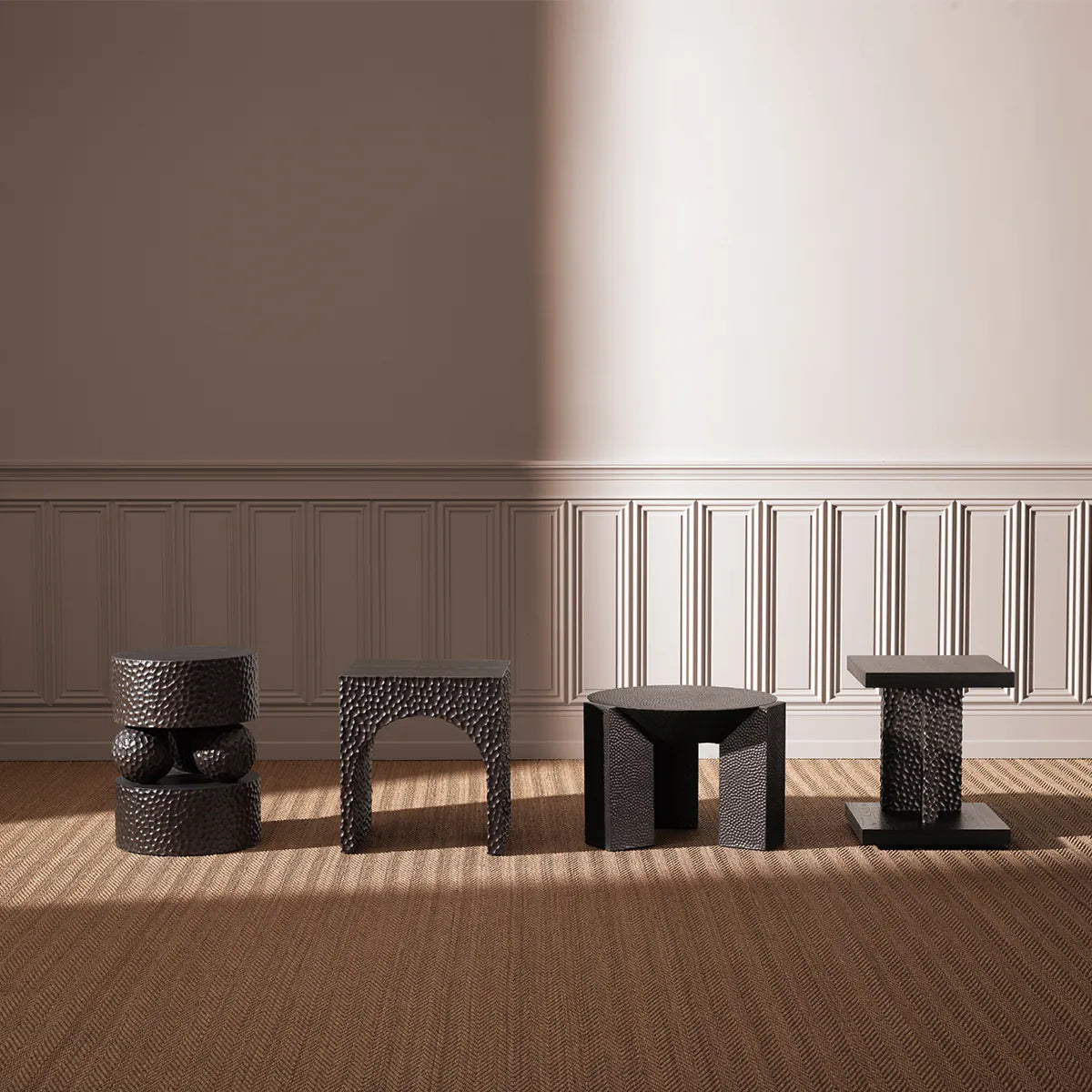 Thoren Ebony Oak Side Table