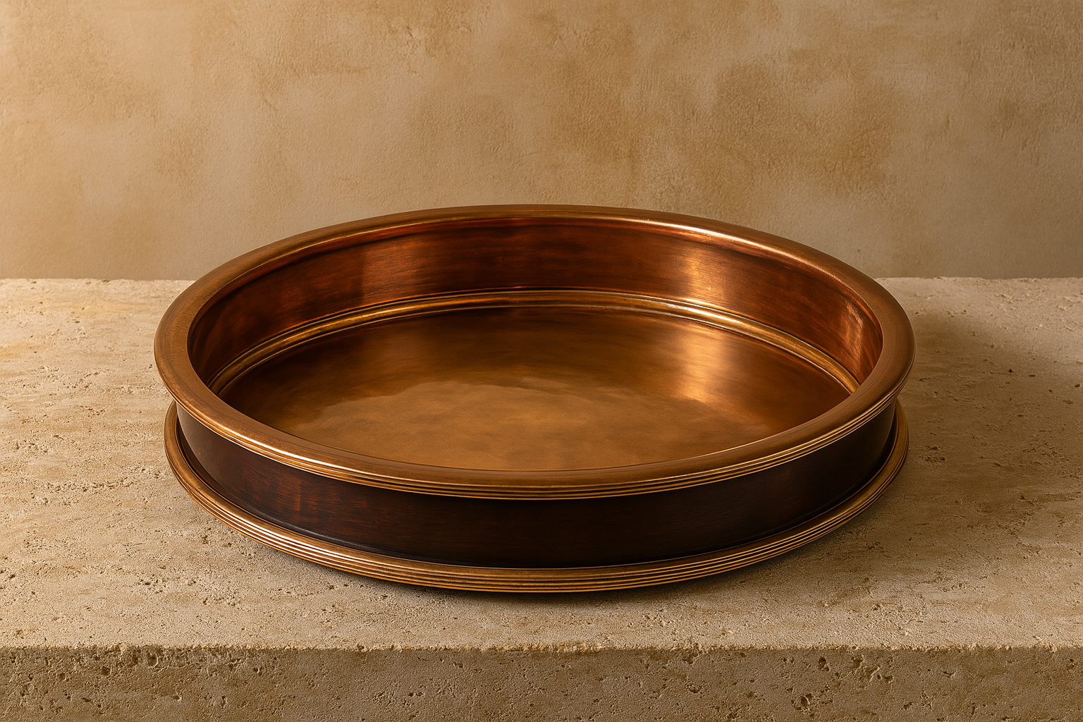 Ella Vintage Brass Tray